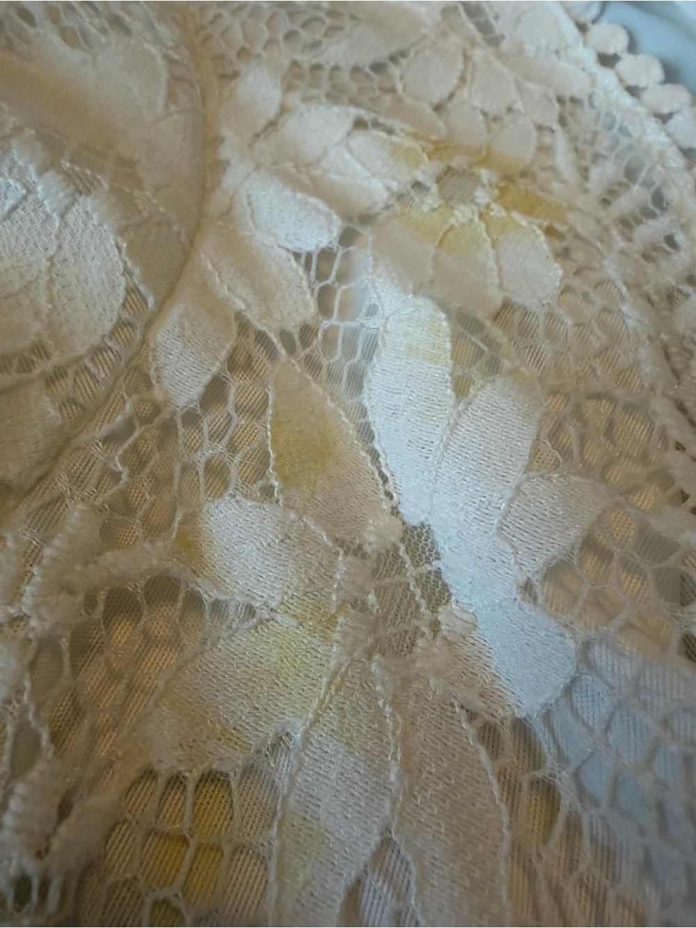 Women's White Lace Wrap Dress - Picture 3 of 4